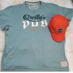 Old Navy Graphic Tee Shirt Size XXL with a  Baseball Cap